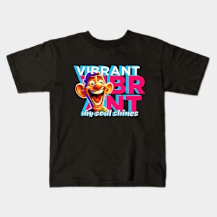 Vibrant my soul shines Kids T-Shirt